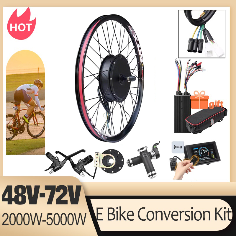 Cycling Gear Kit - 72V 5000W E-Bike Conversion Kit Brushelss