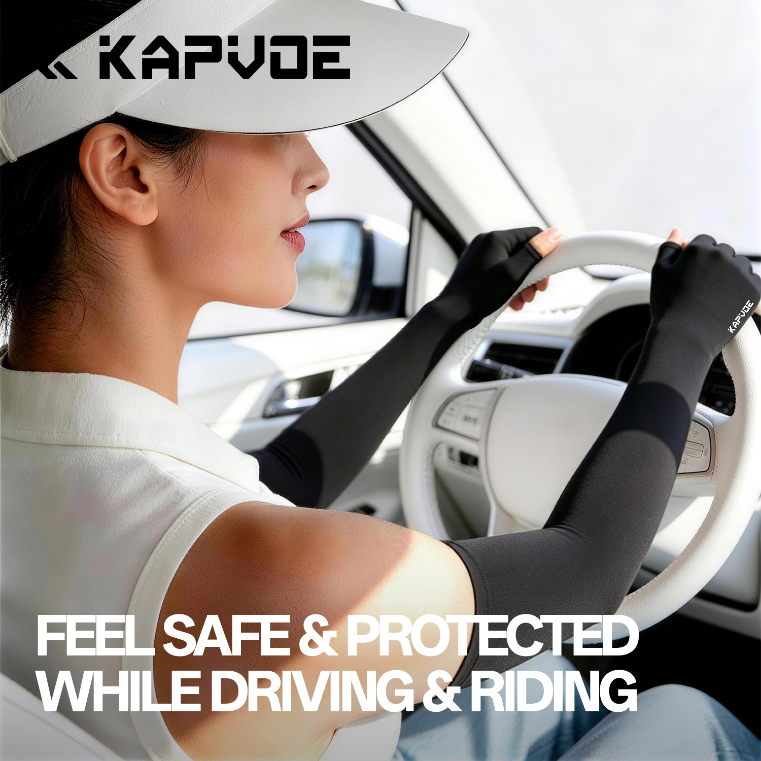 Cycling Gloves - Kapvoe Outdoor Sports Arm Sleeves UPF50+