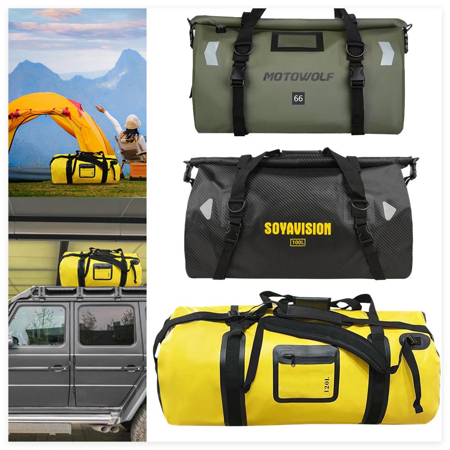 Cycling Gear Travel Bag - Waterproof Car Bicycle Motorcycle Tail Bag