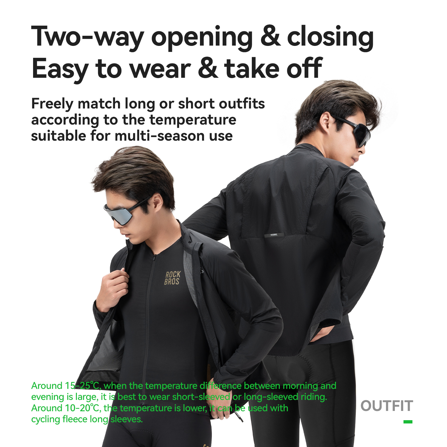 ROCKBROS Cycling Jacket Windpr - مراجعة Cycling Gear Travel Bag وسعره