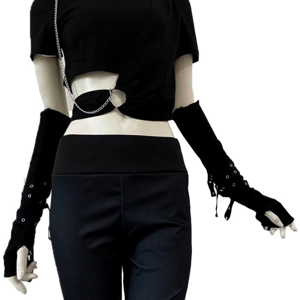 Gothic Style Half-fingered Got - مراجعة Cycling Gloves وسعره
