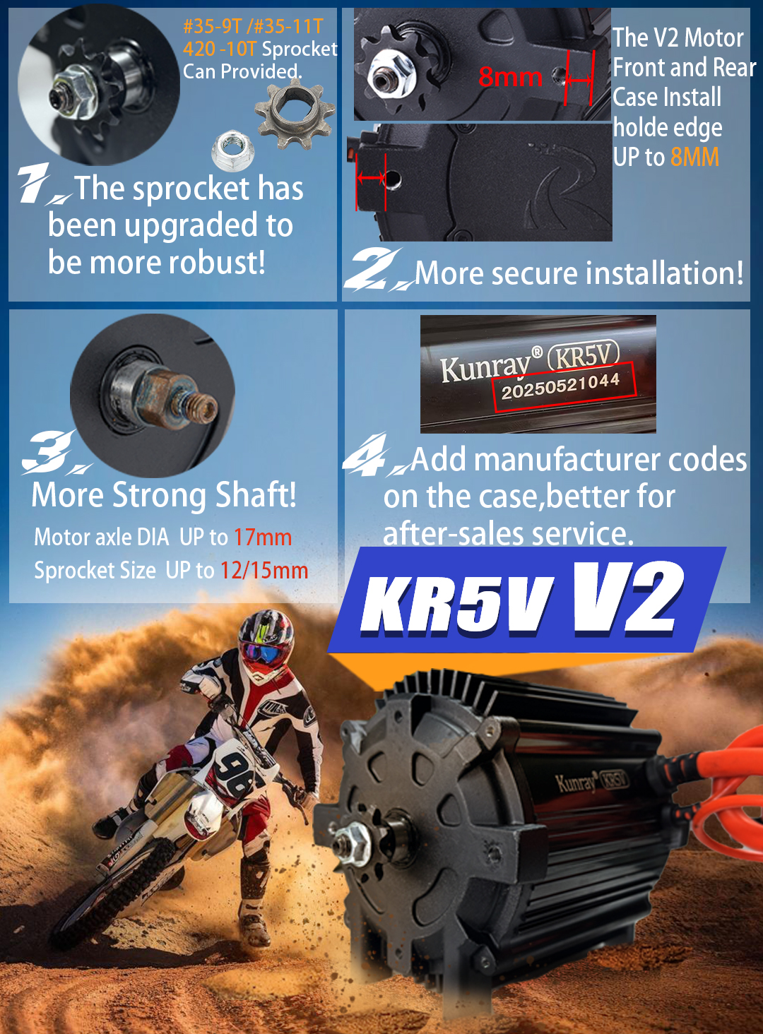 Kunray KR5V 72V 5000W Electric - مراجعة Cycling Gear Kit وسعره