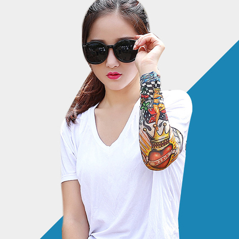 1 Pc Summer Tattoo Sleeve UV S - مراجعة Cycling Gloves وسعره