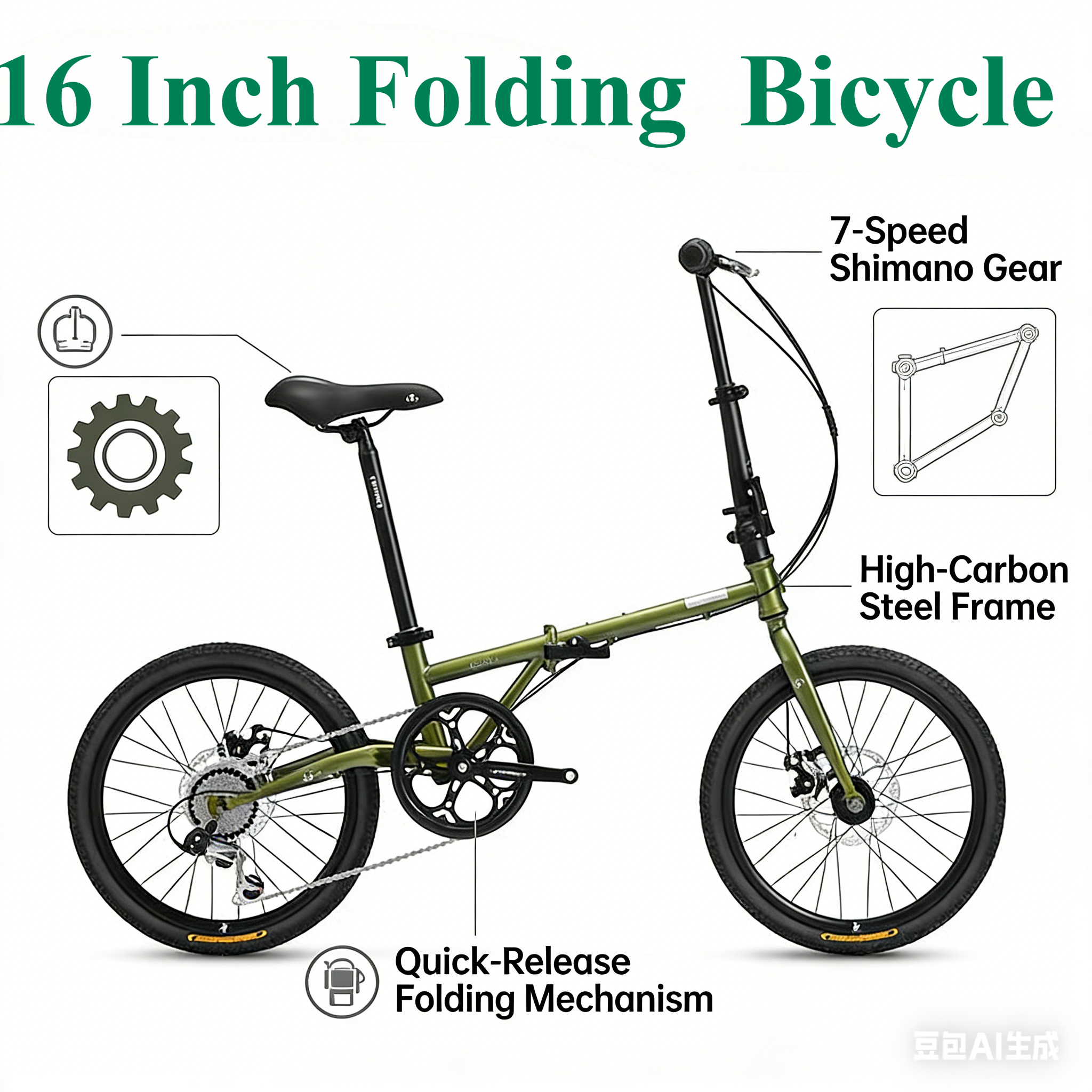 16 Inch Forever Folding Bike - - مراجعة Ultra Cycling Gear وسعره