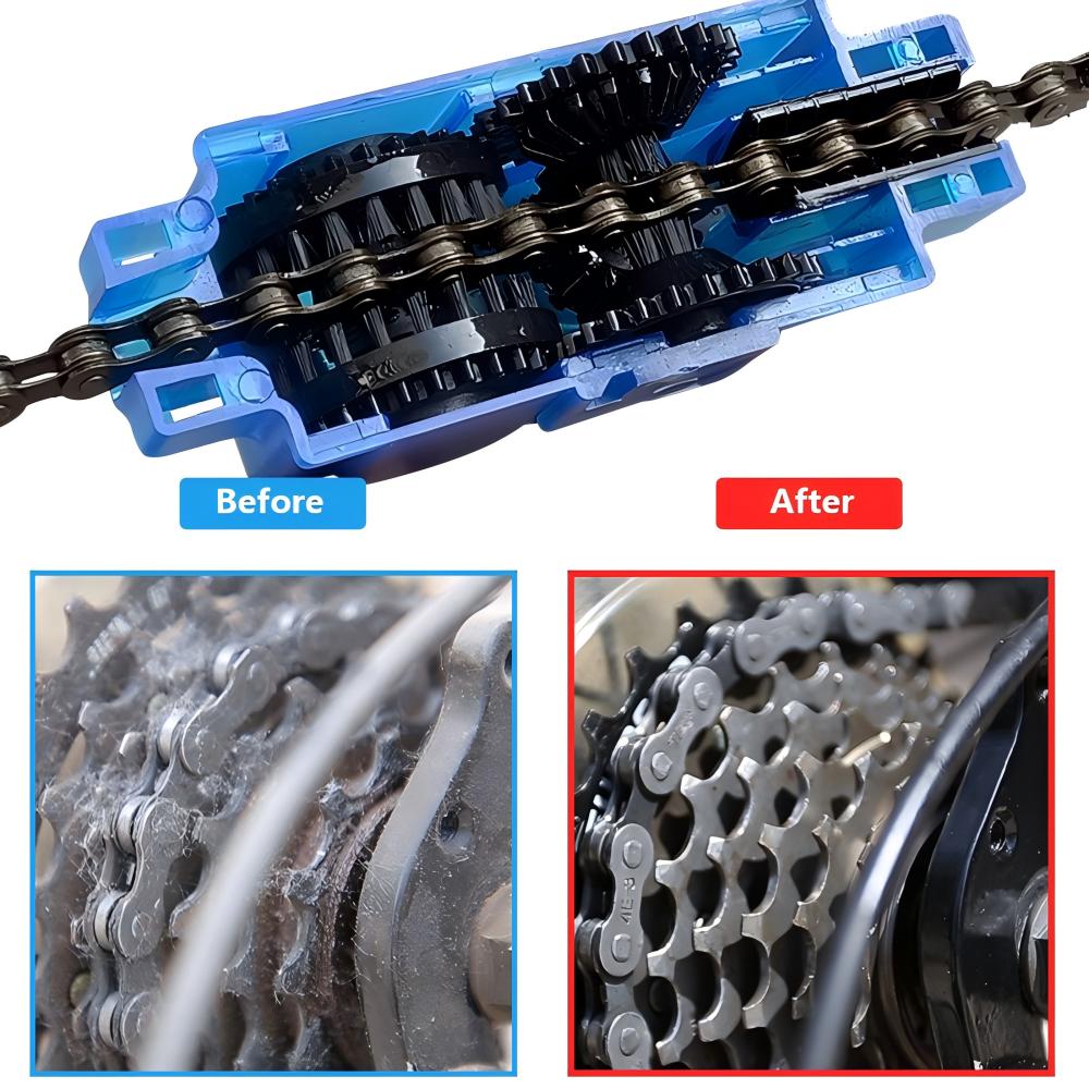 Bicycle Chain Clean Brush Bicy - مراجعة Cycling Gear Kit وسعره