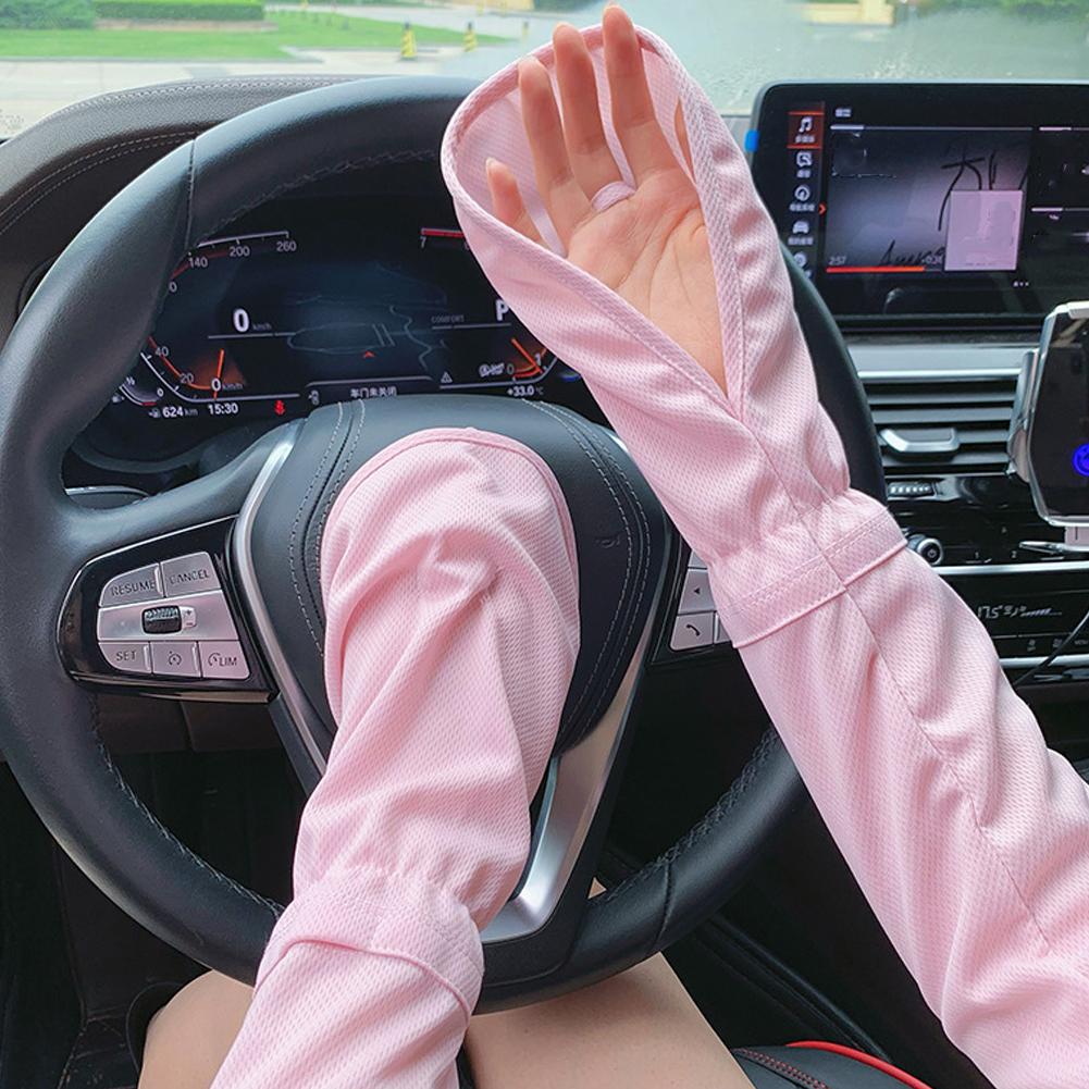 Solid Color Large Ice Silk Glo - مراجعة Cycling Gloves وسعره