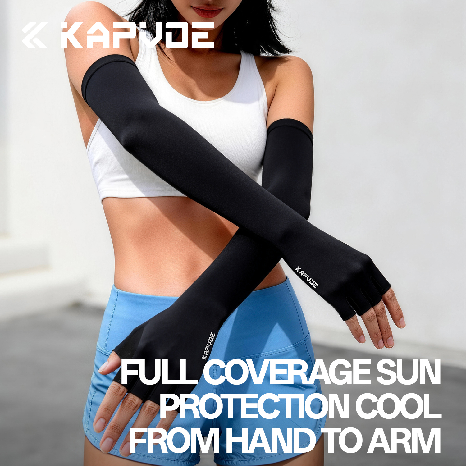 Kapvoe Outdoor Sports Arm Slee - مراجعة Cycling Gloves وسعره