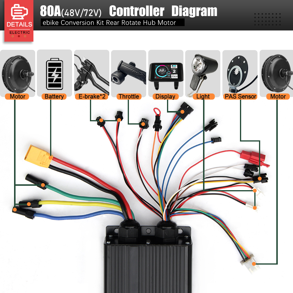 72V 3000W MTX39 E-Bike Convers - مراجعة Cycling Gear Kit وسعره