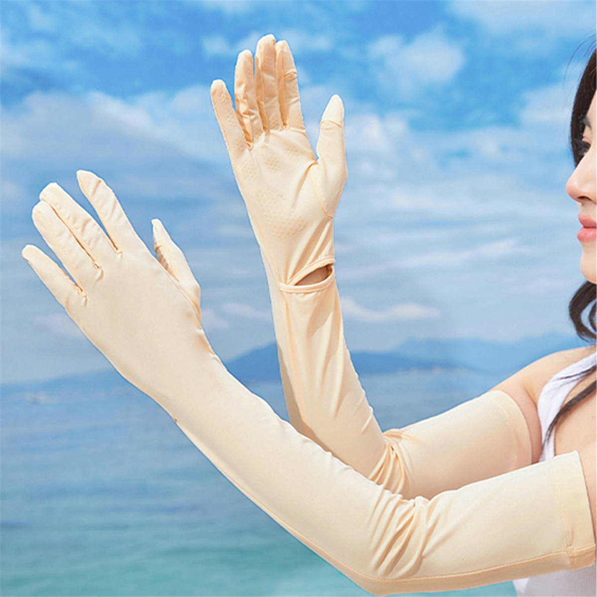 A11I Women UV Long Sun Protect - مراجعة Cycling Gloves وسعره