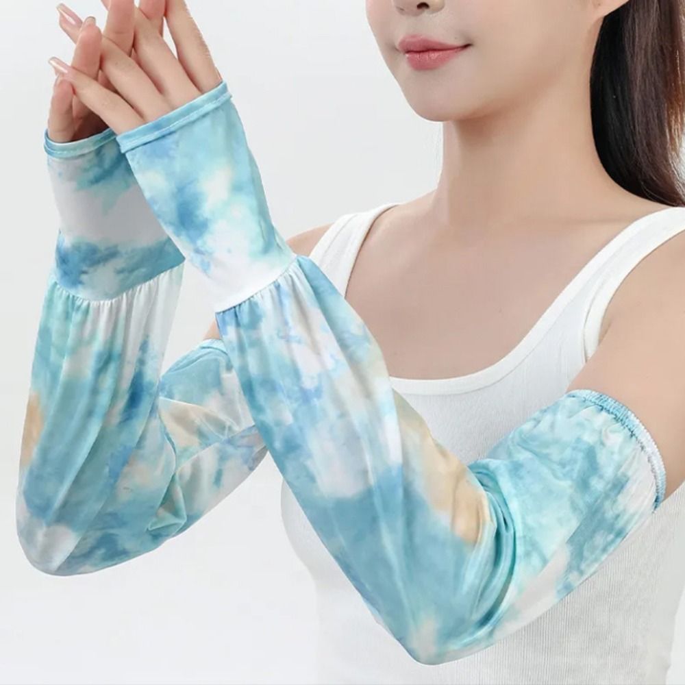 Breathable Tie Dyeing Long Ice - مراجعة Cycling Gloves وسعره