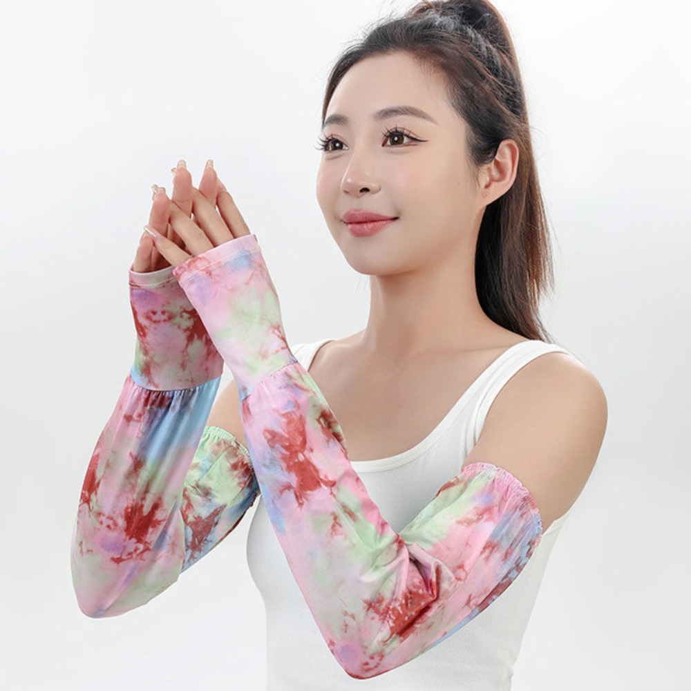 Breathable Tie Dyeing Long Ice - مراجعة Cycling Gloves وسعره
