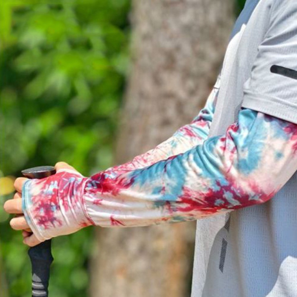 Breathable Tie Dyeing Long Ice - مراجعة Cycling Gloves وسعره