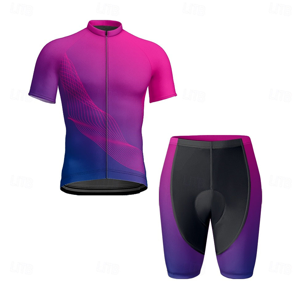 Men Short Sleeve Cycling Jerse - مراجعة Triathlon Cycling Kit وسعره