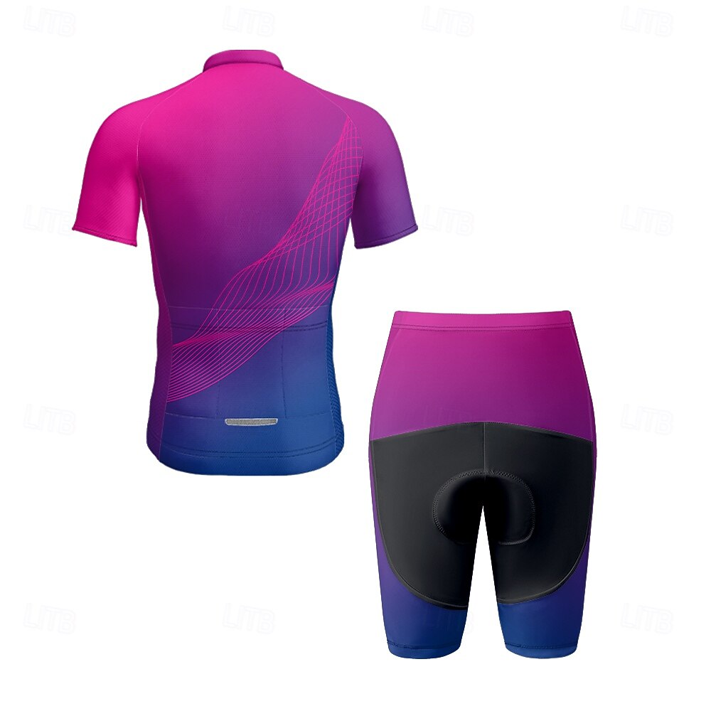 Men Short Sleeve Cycling Jerse - مراجعة Triathlon Cycling Kit وسعره