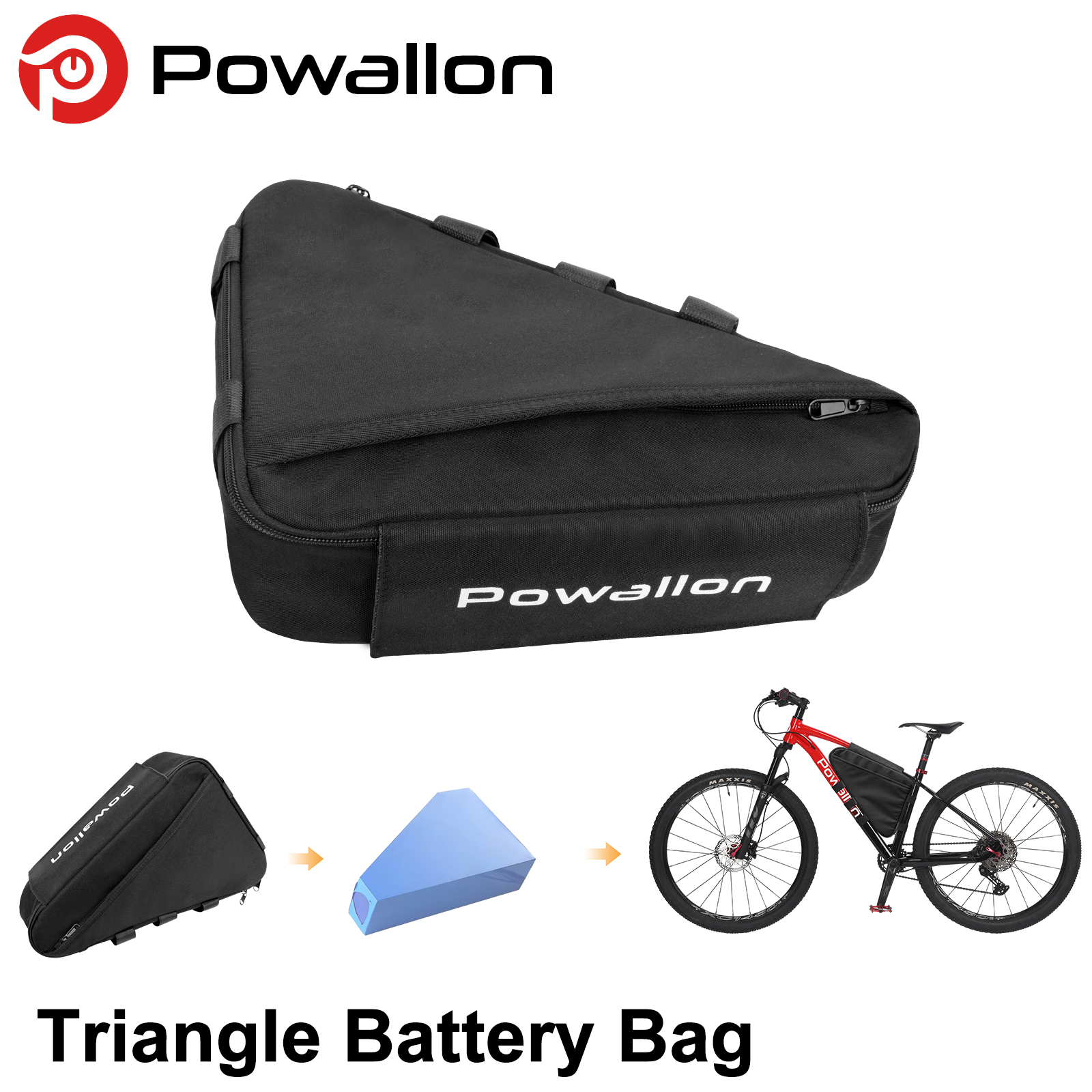 E-Bike Triangle Battery Bag Wa - مراجعة Cycling Gear Travel Bag وسعره