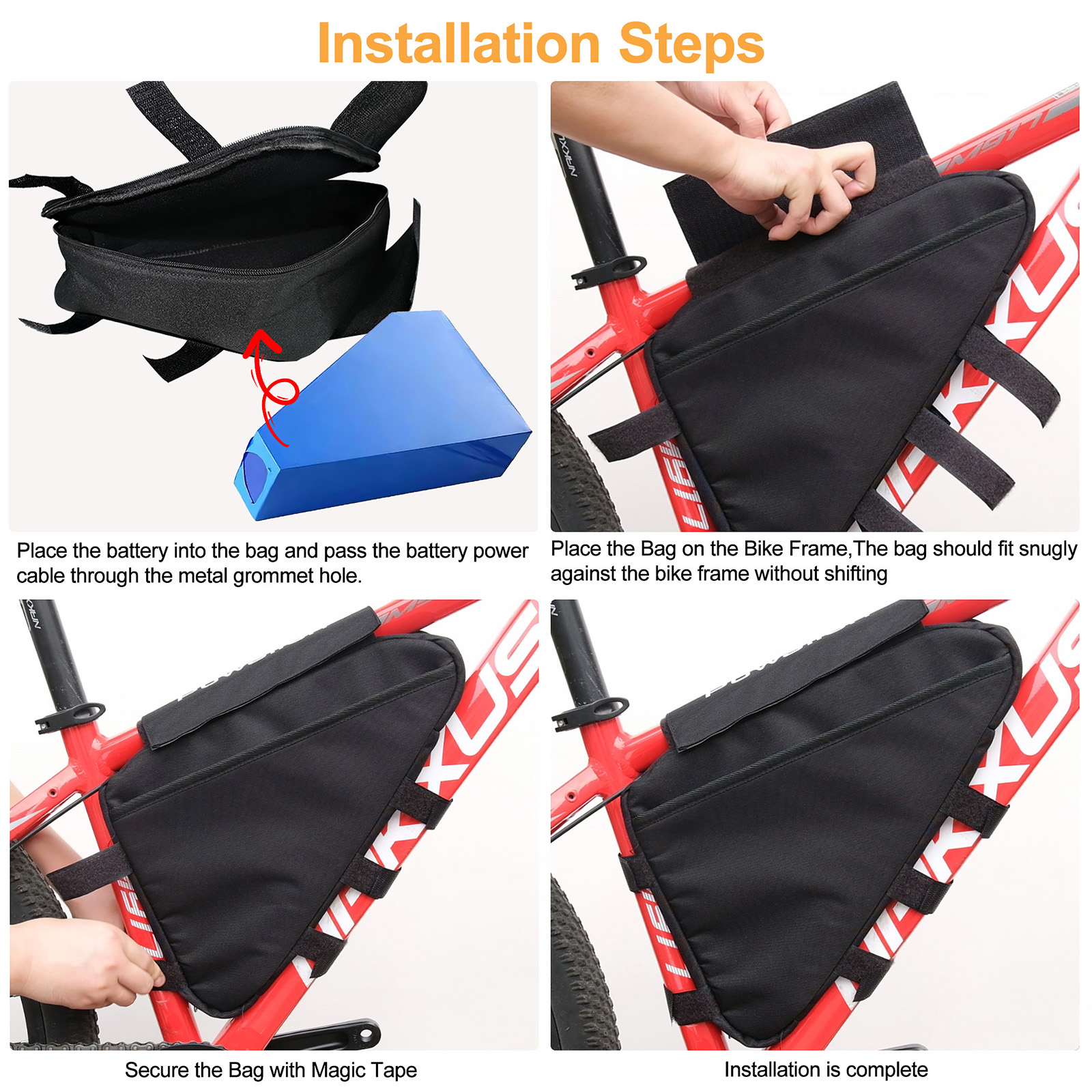 E-Bike Triangle Battery Bag Wa - مراجعة Cycling Gear Travel Bag وسعره