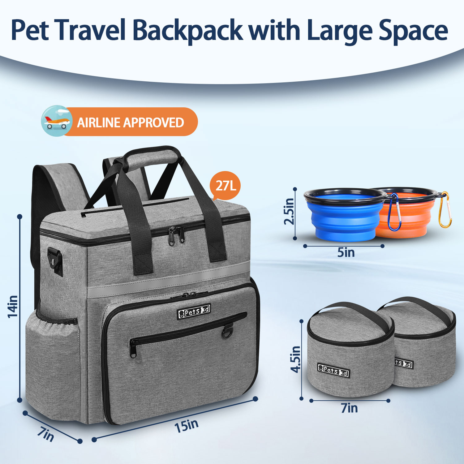 Petskd Outdoor Dog Organizer B - مراجعة Cycling Gear Travel Bag وسعره