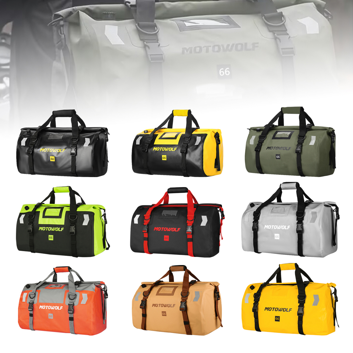 Waterproof Car Bicycle Motorcy - مراجعة Cycling Gear Travel Bag وسعره